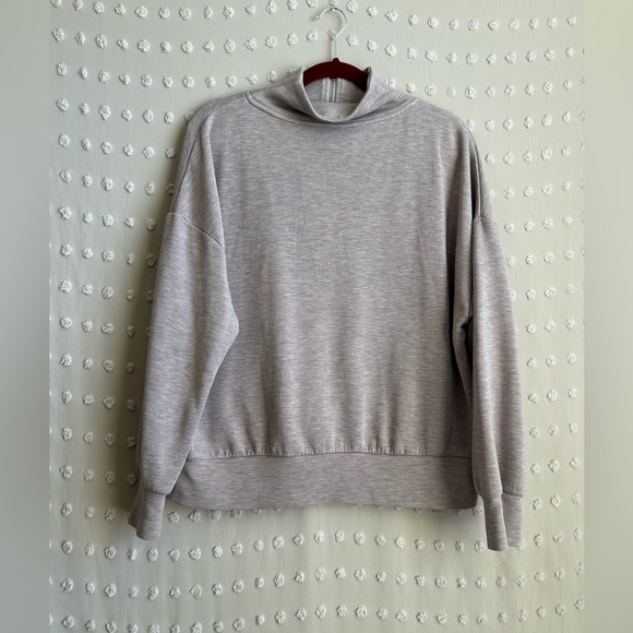 Varley Women’s Hawley Half - Zip Sweatshirt Double Soft Sz M Mauve Mark - Picture 2 of 6